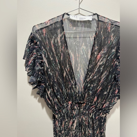 IRO Gargas Printed Metallic Dress - Picture 3 of 6